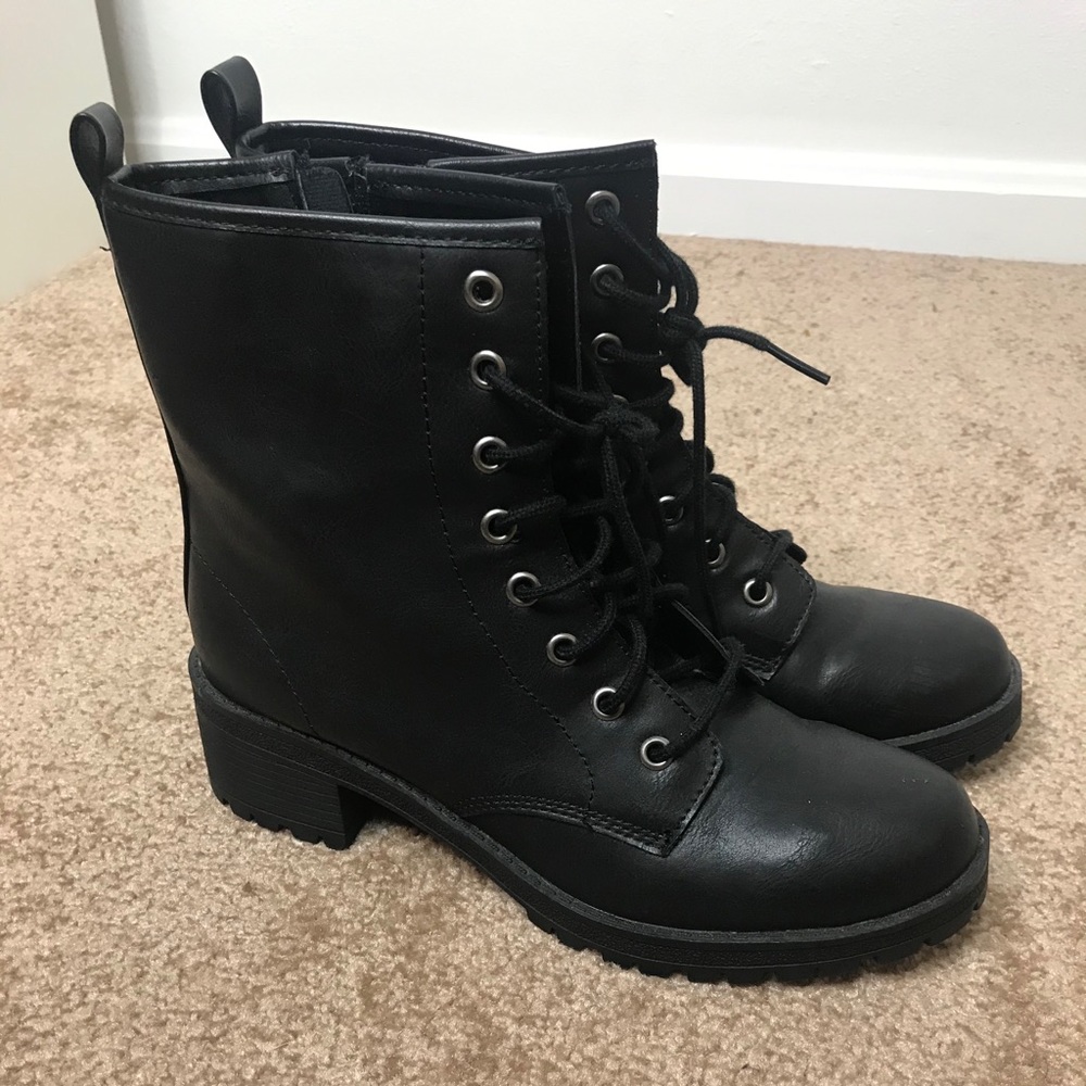 Black Combat Boots
